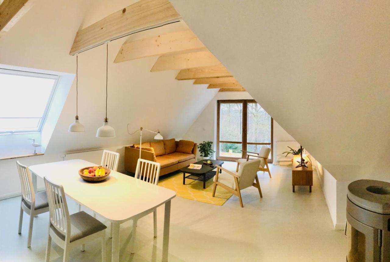 Moorblick! Grosse Dachwohnung Mit Kamin Und Sauna Leck Eksteriør billede