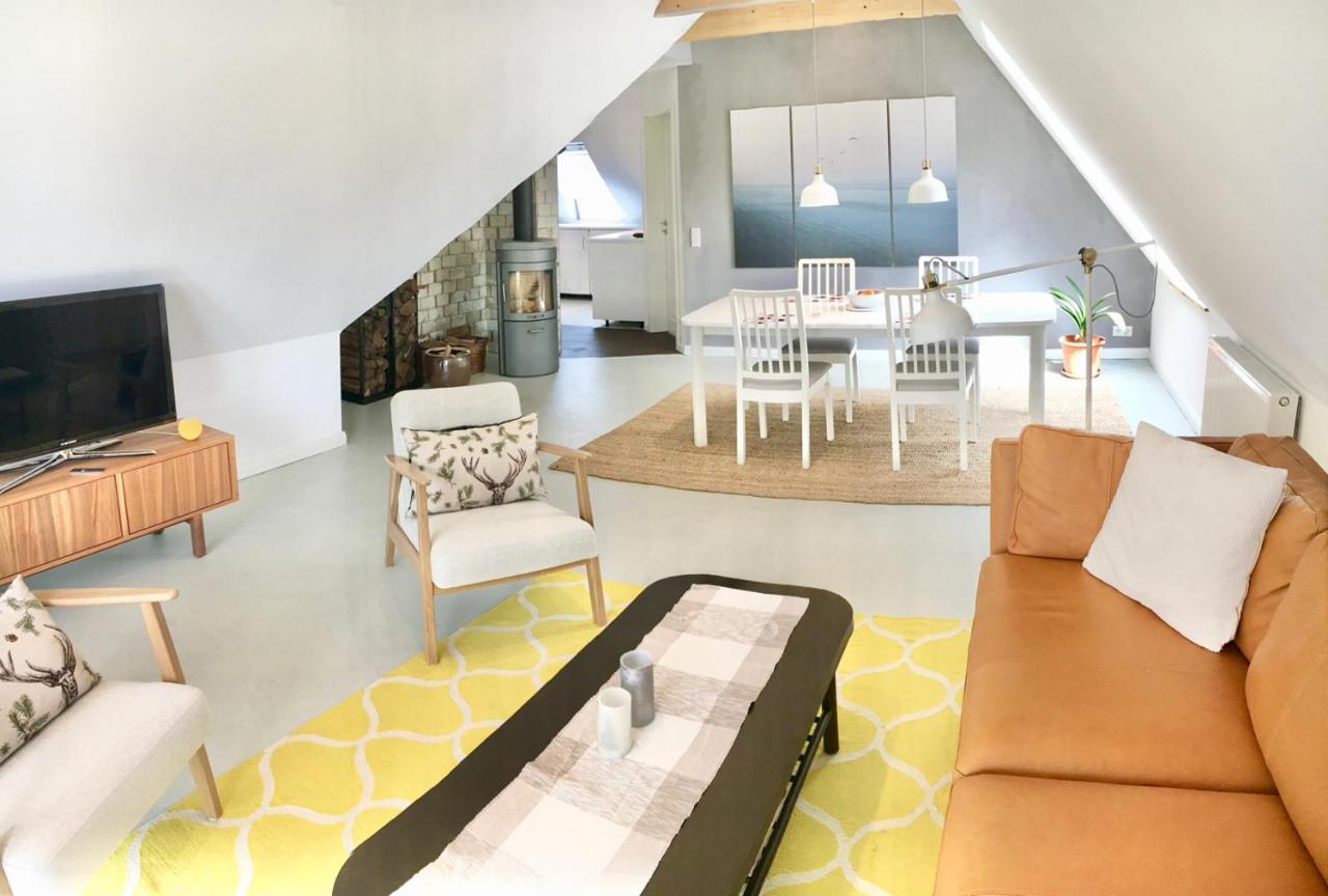Moorblick! Grosse Dachwohnung Mit Kamin Und Sauna Leck Eksteriør billede
