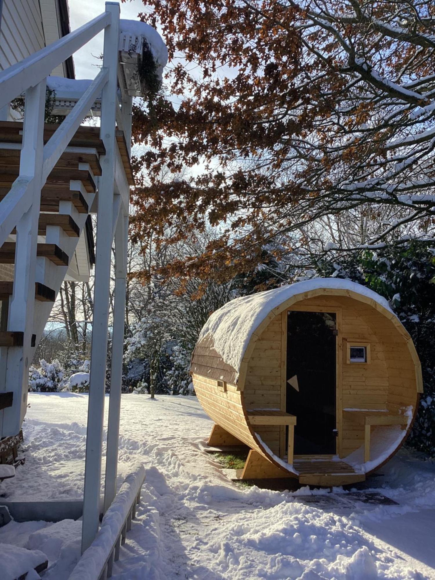 Moorblick! Grosse Dachwohnung Mit Kamin Und Sauna Leck Eksteriør billede